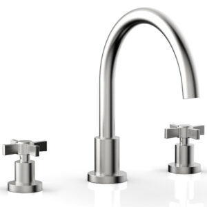 Phylrich BASIC Deck Tub Set – Blade Cross Handles D1137C – Satin Chrome