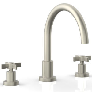 Phylrich BASIC Deck Tub Set – Blade Cross Handles D1137C – Burnished Nickel