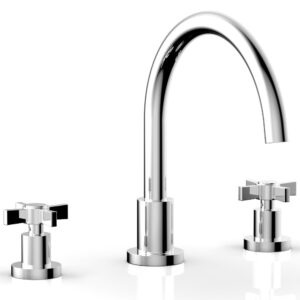 Phylrich BASIC Deck Tub Set – Blade Cross Handles D1137C – Polished Chrome