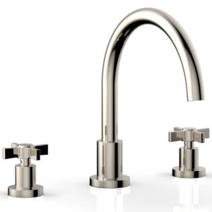 Phylrich BASIC Deck Tub Set – Blade Cross Handles D1137C – Polished Nickel