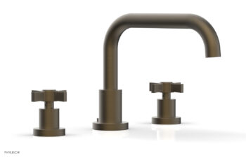 Phylrich BASIC Deck Tub Set - Blade Cross Handles D1139D - Architectural Bronze