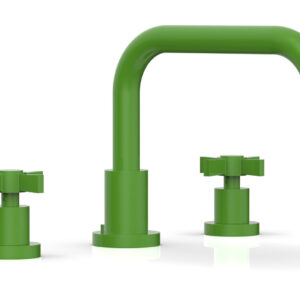Phylrich BASIC Deck Tub Set – Blade Cross Handles D1139D – Green