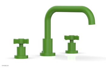 Phylrich BASIC Deck Tub Set - Blade Cross Handles D1139D - Green