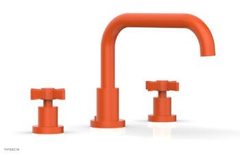 Phylrich BASIC Deck Tub Set - Blade Cross Handles D1139D - Orange