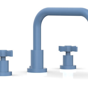Phylrich BASIC Deck Tub Set – Blade Cross Handles D1139D – Light Blue