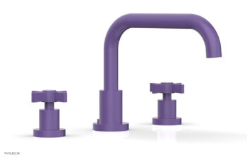 Phylrich BASIC Deck Tub Set - Blade Cross Handles D1139D - Purple