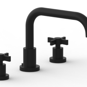 Phylrich BASIC Deck Tub Set – Blade Cross Handles D1139D – Matte Black