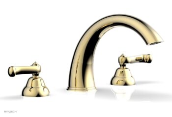 Phylrich REVERE & SAVANNAH Deck Tub Set D1202T - Polished Brass Uncoated