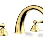 Phylrich REVERE & SAVANNAH Deck Tub Set D1202T - Polished Gold