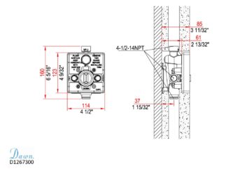 Dawn® Pressure Balancing Diverter Valve (Rough In)