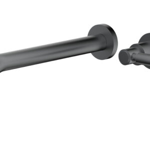 Phylrich Basic 10″ Single Handle Wall Lavatory Set – Lever Handle D130-16 – Gun Metal