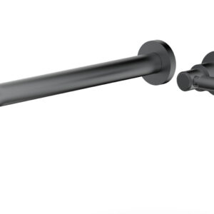 Phylrich Basic 12″ Single Handle Wall Lavatory Set – Lever Handle D130-17 – Gun Metal