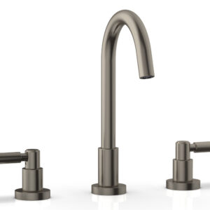 Phylrich BASIC Widespread Faucet, 10 1/2″ High Spout, Lever Handles D130 – Pewter