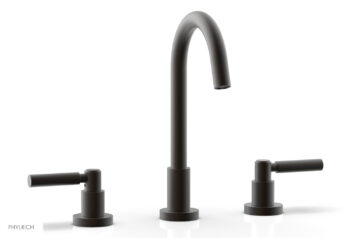 Phylrich BASIC Widespread Faucet, 10 1/2" High Spout, Lever Handles D130 - Oil Rubbed Bronze