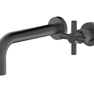 Phylrich Basic Single Handle Wall Lavatory Set – Cross Handle D131-15 – Gun Metal