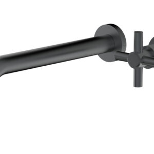Phylrich Basic 10″ Single Handle Wall Lavatory Set – Cross Handle D131-16 – Gun Metal
