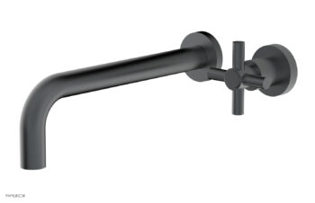 Phylrich Basic 10" Single Handle Wall Lavatory Set - Cross Handle D131-16 - Gun Metal