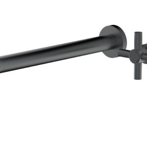 Phylrich Basic 12″ Single Handle Wall Lavatory Set – Cross Handle D131-17 – Gun Metal