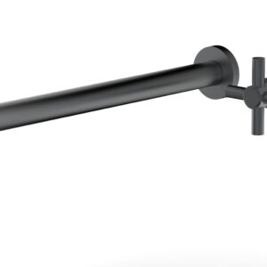 Phylrich Basic 14″ Single Handle Wall Lavatory Set – Cross Handle D131-18 – Gun Metal