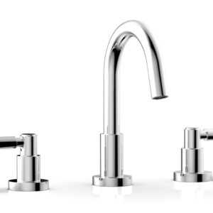 Phylrich BASIC Widespread Faucet, 8 1/2″ High Spout, Lever Handles D131 – Polished Chrome