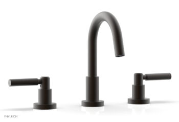 Phylrich BASIC Widespread Faucet, 8 1/2" High Spout, Lever Handles D131 - Oil Rubbed Bronze