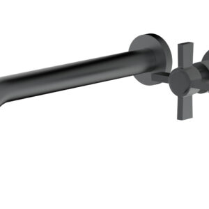 Phylrich Basic 10″ Single Handle Wall Lavatory Set – Cross Handle D132-16 – Gun Metal
