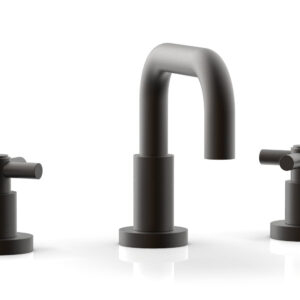 Phylrich BASIC Widespread Faucet, 6 3/8″ High Spout, Tubular Cross Handles D136 – Oil Rubbed Bronze