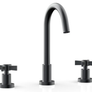Phylrich BASIC Widespread Faucet, 10 1/2″ High Spout, Blade Cross Handles D137 – Gun Metal