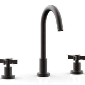 Phylrich BASIC Widespread Faucet, 10 1/2″ High Spout, Blade Cross Handles D137 – Oil Rubbed Bronze