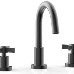 Phylrich BASIC Widespread Faucet, 8 1/2″ High Spout, Blade Cross Handles D138 – Gun Metal