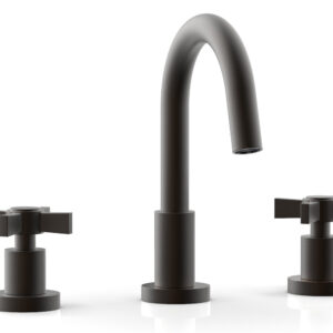 Phylrich BASIC Widespread Faucet, 8 1/2″ High Spout, Blade Cross Handles D138 – Oil Rubbed Bronze