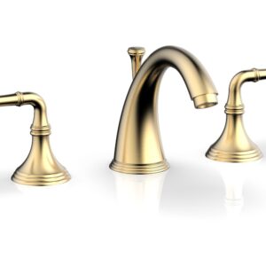 Phylrich 3RING Widespread Faucet D205 – Satin Brass