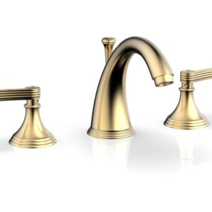 Phylrich 3RING Widespread Faucet D206 – Satin Brass