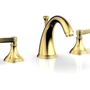 Phylrich 3RING Widespread Faucet D206 – Polished Gold