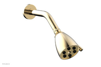 Phylrich 6 Jet BASIC 2-3/4" Round Shower Head D830 - Satin Brass