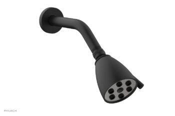 Phylrich 6 Jet BASIC 2-3/4" Round Shower Head D830 - Matte Black