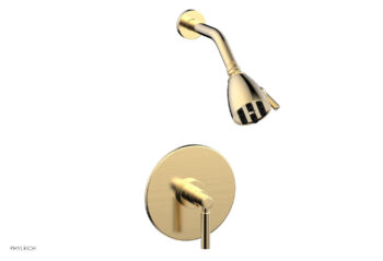 Phylrich BASIC Pressure Balance Shower Set - Lever Handle DPB3130 - Satin Brass