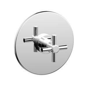 Phylrich BASIC Pressure Balance Shower Set Trim Only – Tubular Cross Handle DPB3134TO – Polished Chrome