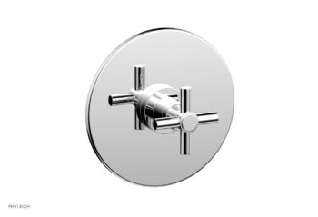 Phylrich BASIC Pressure Balance Shower Set Trim Only - Tubular Cross Handle DPB3134TO - Polished Chrome