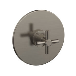 Phylrich BASIC Pressure Balance Shower Set Trim Only – Tubular Cross Handle DPB3134TO – Pewter