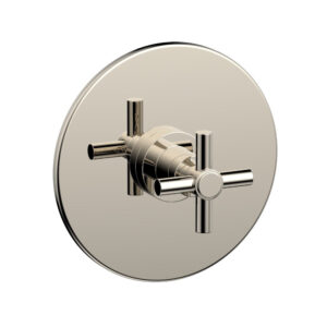 Phylrich BASIC Pressure Balance Shower Set Trim Only – Tubular Cross Handle DPB3134TO – Polished Nickel