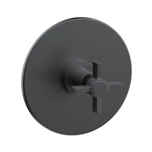 Phylrich BASIC Pressure Balance Shower Set Trim Only  – Blade Cross Handle DPB3137TO – Gun Metal