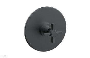 Phylrich BASIC Pressure Balance Shower Set Trim Only  - Blade Cross Handle DPB3137TO - Gun Metal