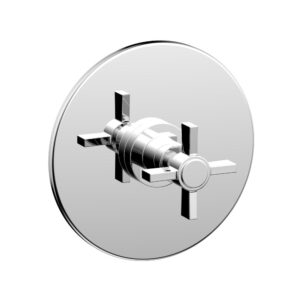 Phylrich BASIC Pressure Balance Shower Set Trim Only  – Blade Cross Handle DPB3137TO – Polished Chrome