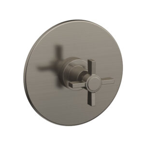 Phylrich BASIC Pressure Balance Shower Set Trim Only  – Blade Cross Handle DPB3137TO – Pewter