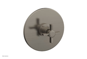 Phylrich BASIC Pressure Balance Shower Set Trim Only  - Blade Cross Handle DPB3137TO - Pewter