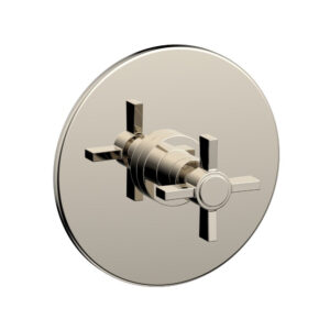 Phylrich BASIC Pressure Balance Shower Set Trim Only  – Blade Cross Handle DPB3137TO – Polished Nickel