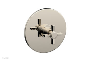Phylrich BASIC Pressure Balance Shower Set Trim Only  - Blade Cross Handle DPB3137TO - Polished Nickel