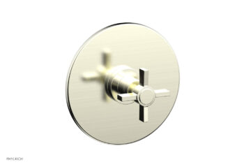 Phylrich BASIC Pressure Balance Shower Set Trim Only  - Blade Cross Handle DPB3137TO - Satin Nickel
