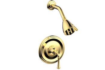Phylrich 3RING Pressure Balance Shower Set DPB3205 - Polished Gold